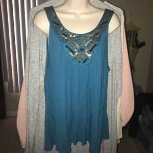 Beaded tank top